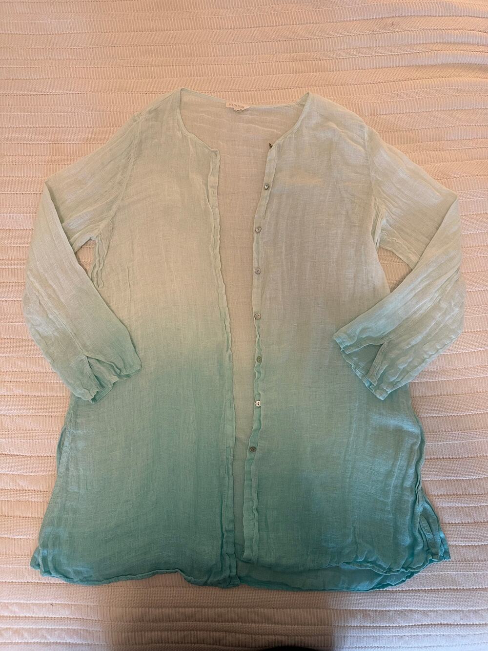 Eileen Fisher L Linen Cardigan